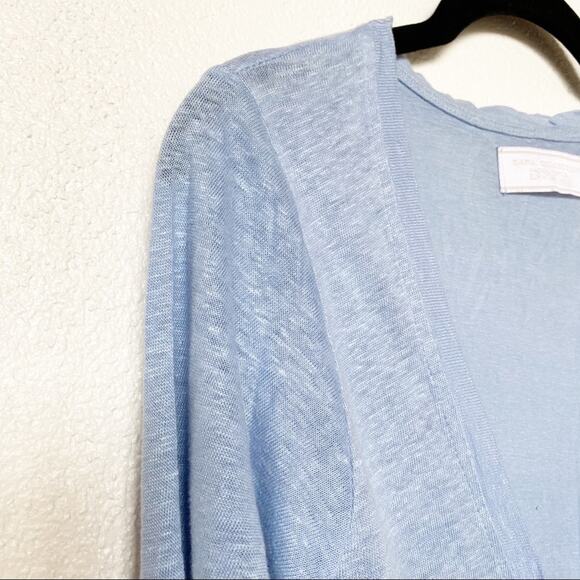 Zara Light Blue Long Sleeve Cardigan Size Medium - Picture 3 of 9